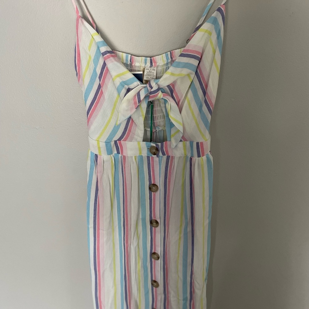 NWT Striped midi dress w/ pockets, size Small - Picture 5 of 10